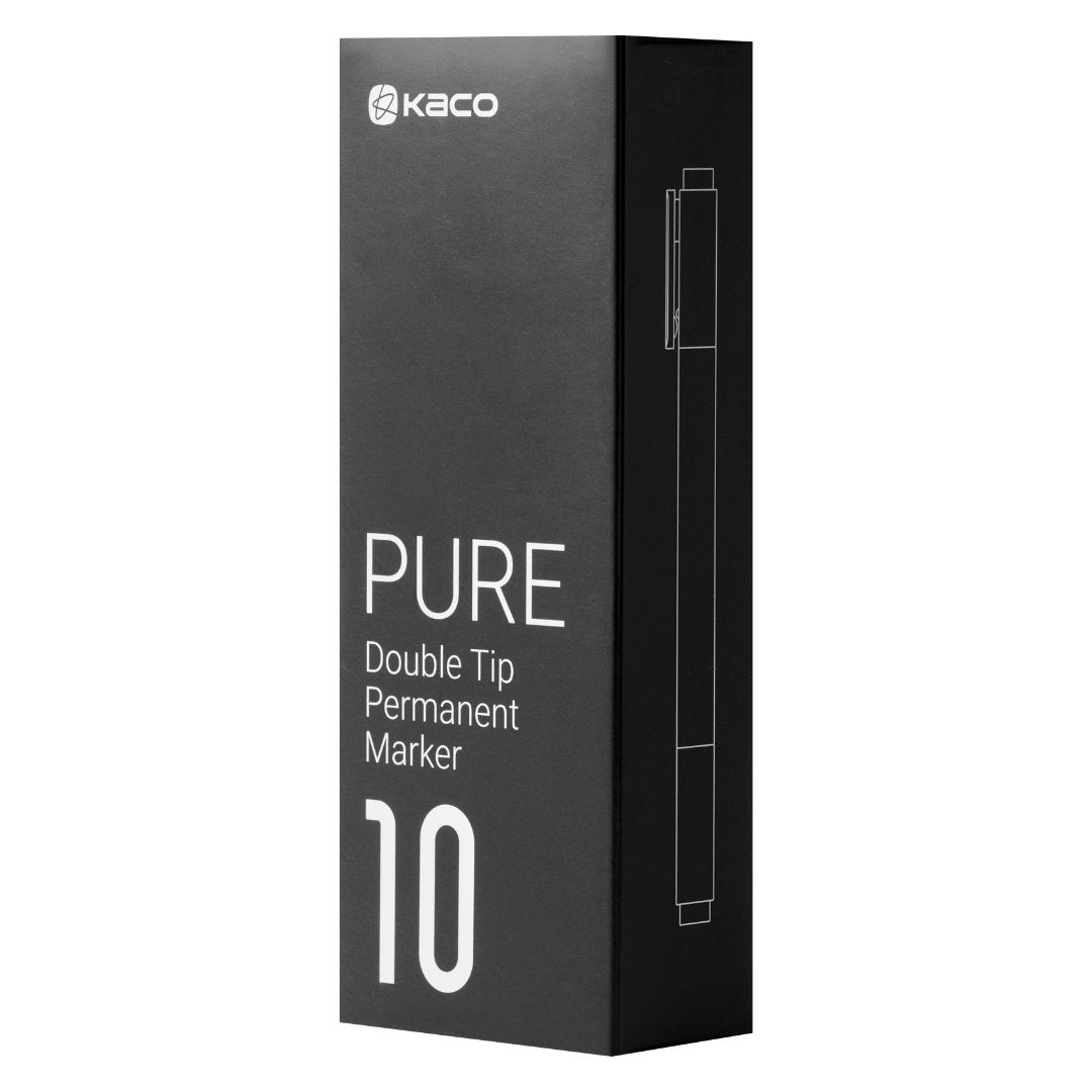Kaco Pure Double Tip Permanent Marker - INDOFUTURE - Permanent Markers