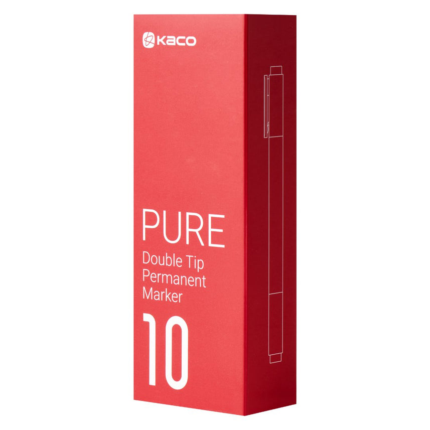 Kaco Pure Double Tip Permanent Marker - INDOFUTURE - Permanent Markers