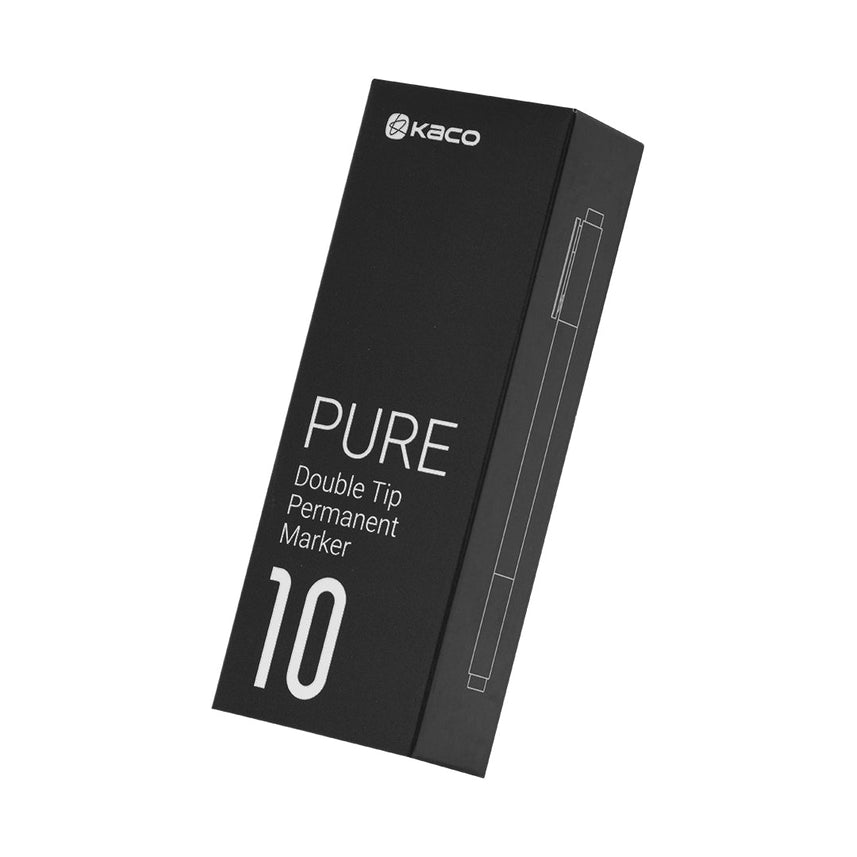 Kaco Pure Double Tip Permanent Marker - INDOFUTURE - K1051 - Permanent Markers