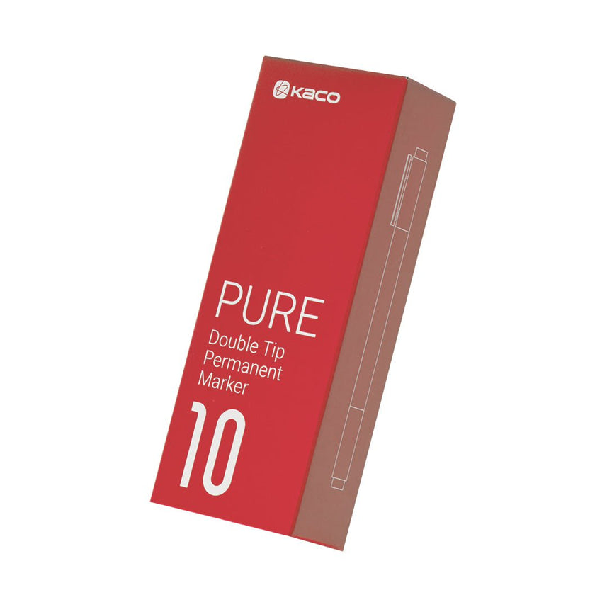 Kaco Pure Double Tip Permanent Marker - INDOFUTURE - K1051 - Permanent Markers