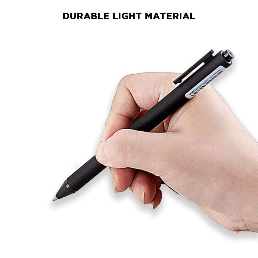 Kaco Pure Gel Pens 0.5mm (Pack of 10)-Black Ink - INDOFUTURE - Pure - Black Ink -Red - Gel Pens