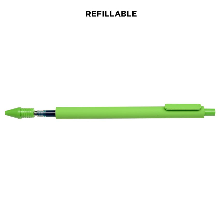 Kaco Pure Gel Pens 0.5mm (Pack of 10)-Black Ink - INDOFUTURE - Pure - Black Ink -Red - Gel Pens