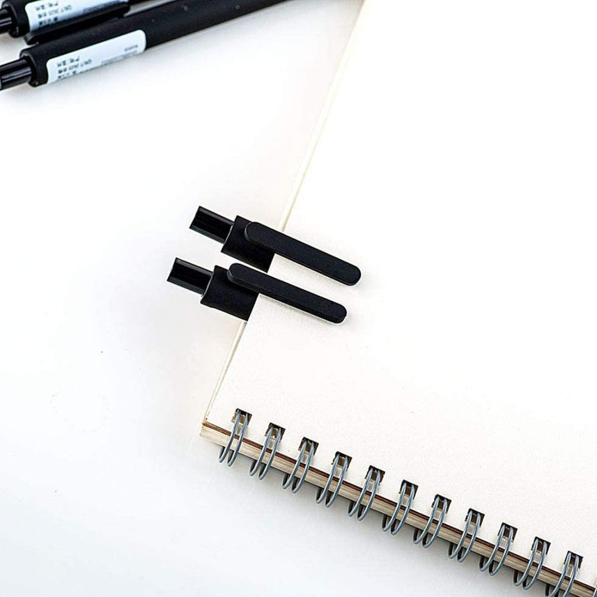 Kaco Pure Gel Pens 0.5mm (Pack of 10)-Black Ink - INDOFUTURE - Pure - Black Ink -Black - Gel Pens