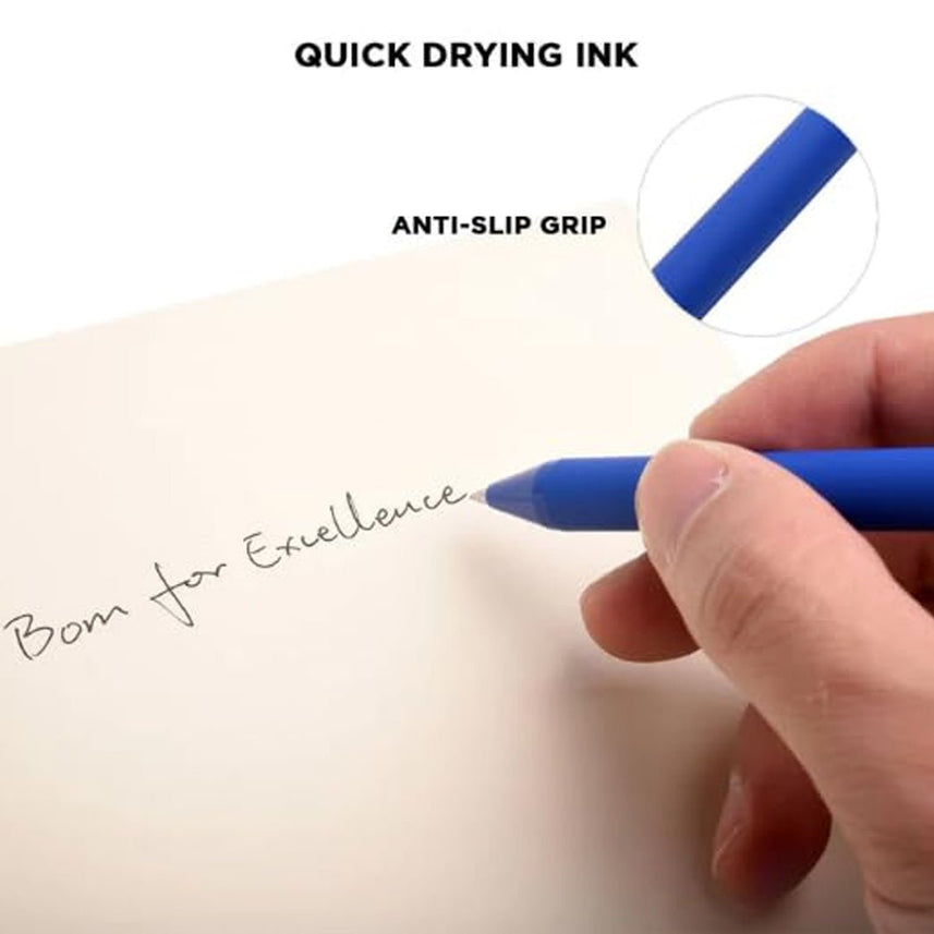 Kaco Pure Gel Pens 0.7mm - Pack of 10 - INDOFUTURE - Gel Pens