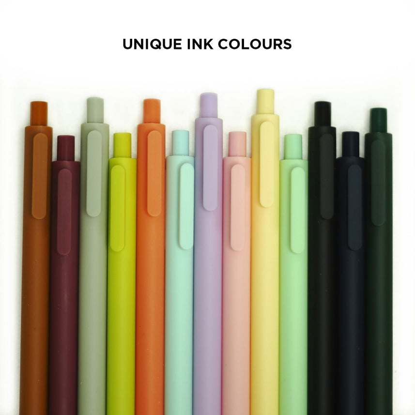 Kaco Pure Macaron Gel Pens - Set of 5 - Assorted colours 0.5mm - INDOFUTURE - Pure-Vintage I - Gel Pens