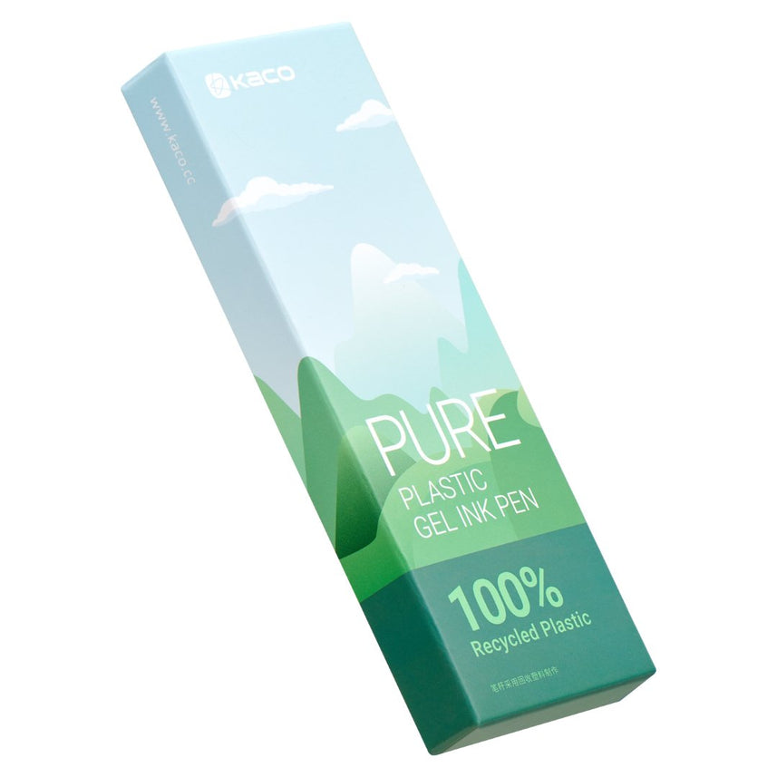 Kaco Pure Recycled Plastic Ink Pen- The Green Hills 5pcs/set - INDOFUTURE - Gel Pens