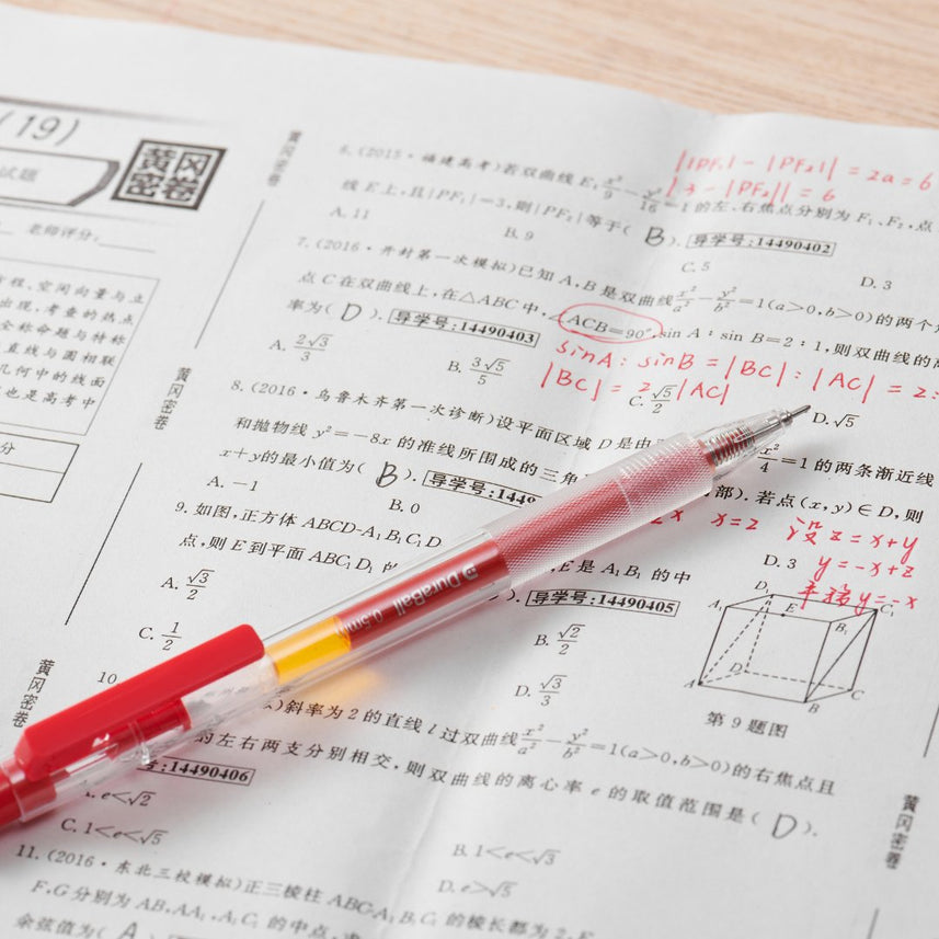 Kaco Red Pen Set- Pack of 5 - INDOFUTURE - Gel Pens