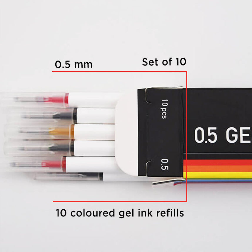 Kaco Gel Pen Refills 0.5mm - INDOFUTURE - Refills