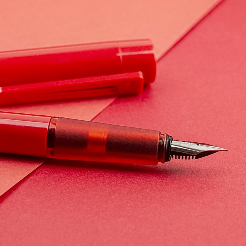 Kaco Sky Plastic Fountain Pen - INDOFUTURE - Kaco - Sky - Red - Fountain Pen