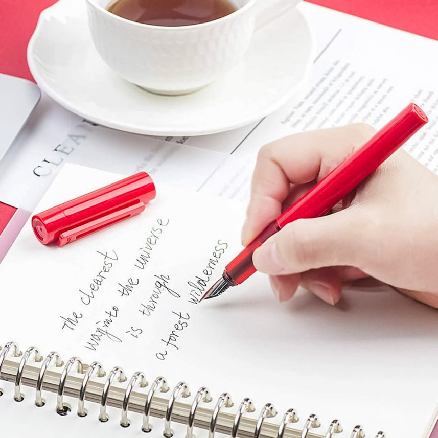 Kaco Sky Plastic Fountain Pen - INDOFUTURE - Kaco - Sky - Red - Fountain Pen