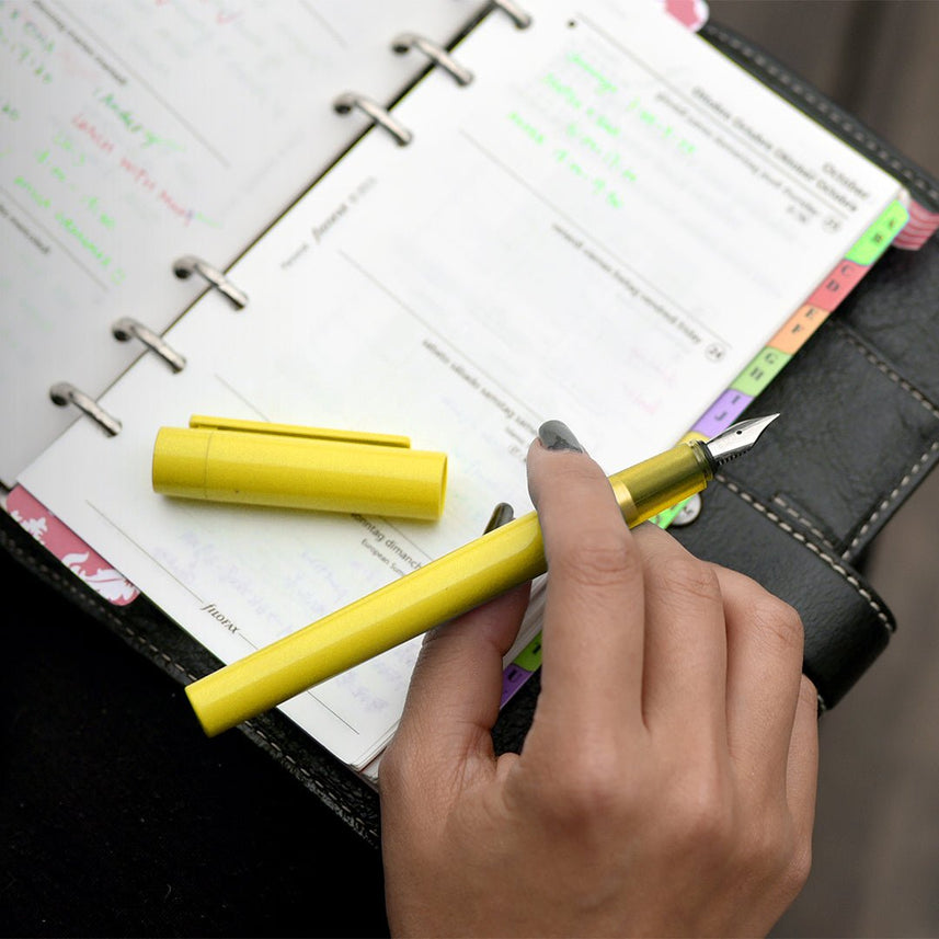 Kaco Sky Plastic Fountain Pen - INDOFUTURE - Kaco - Sky - Yellow - Fountain Pen