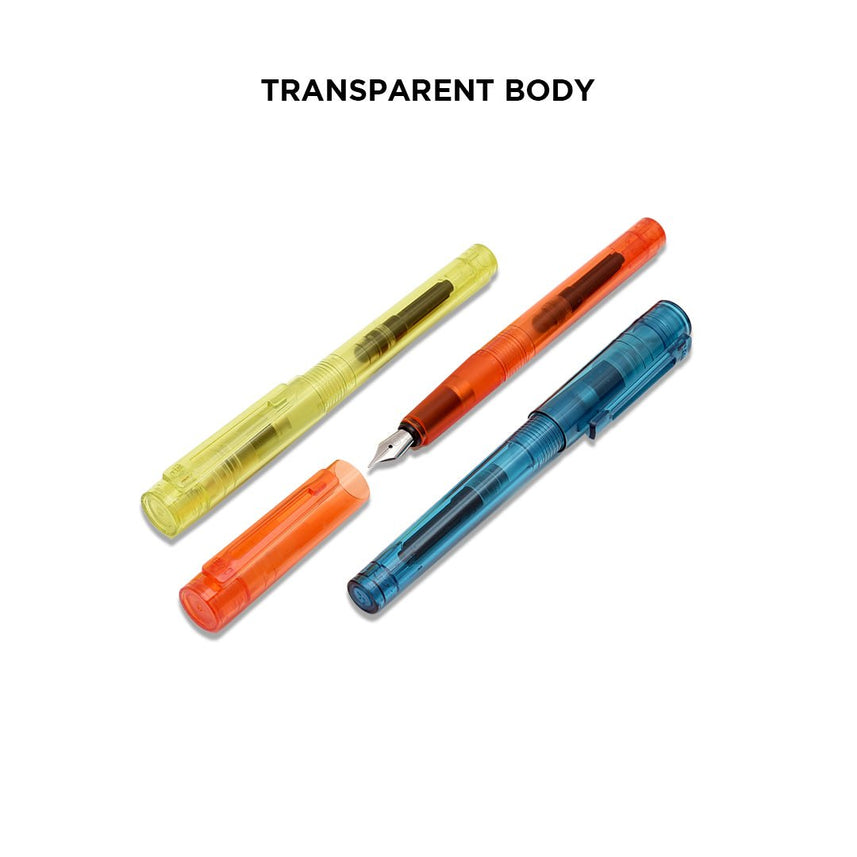 Kaco Sky Transparent Fountain Pen - INDOFUTURE - SkyPlasticfountain - Fountain Pen
