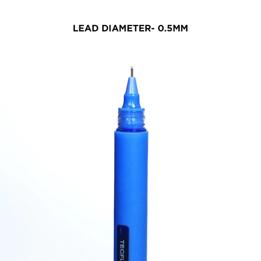 Kaco Tecflow 0.5mm Roller Gel Pen - Pack of 3 - INDOFUTURE - SCO101 - 3 - Gel Pens