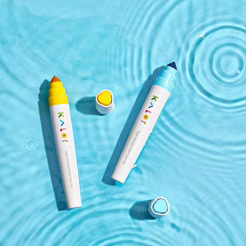 Kalor Washable Watercolour Pen 24 Colours With B5 Colour Filling Card (Dinosaur World) - INDOFUTURE - WP2009 - 01 - Highlighter