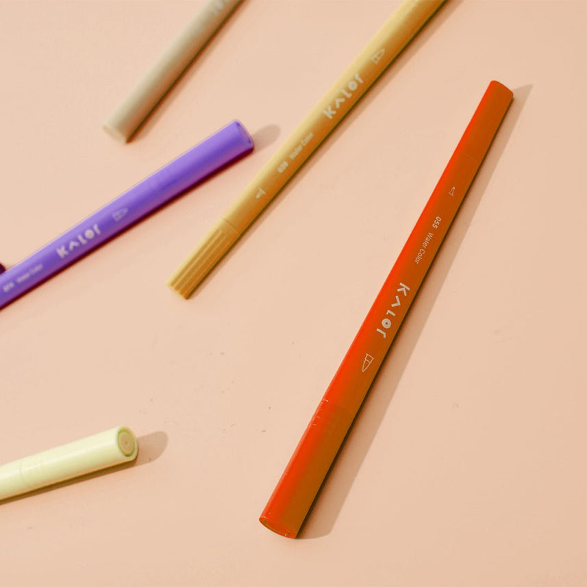 Kalor Watercolor Pen (double tip) - INDOFUTURE - WP2207 - 01 - Highlighter
