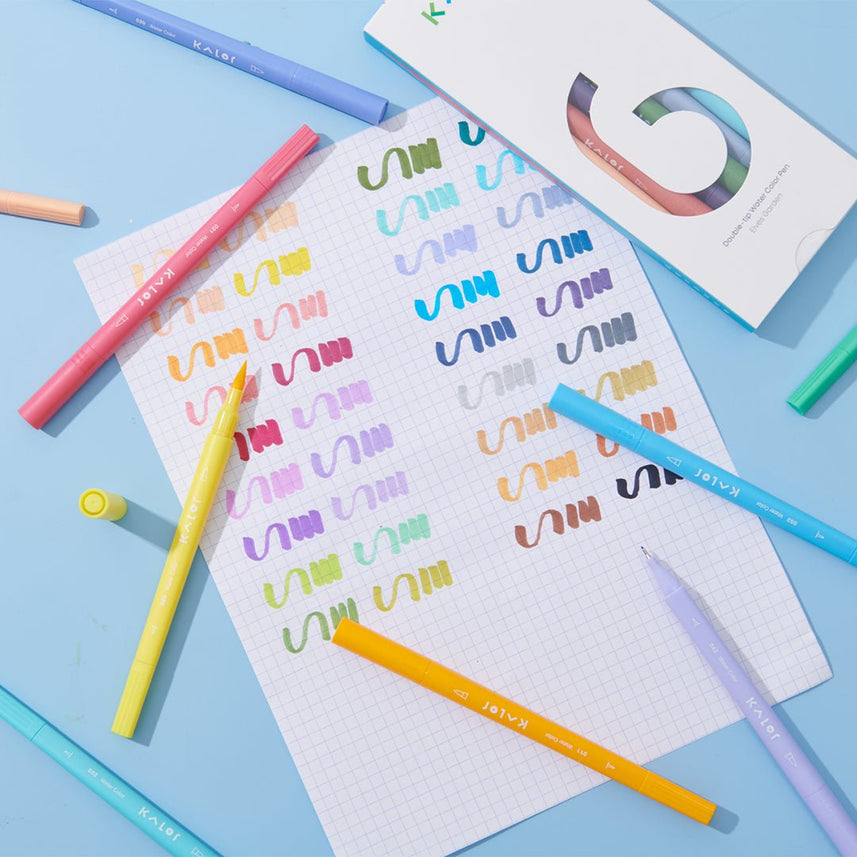 Kalor Watercolor Pen (double tip) - INDOFUTURE - Highlighter