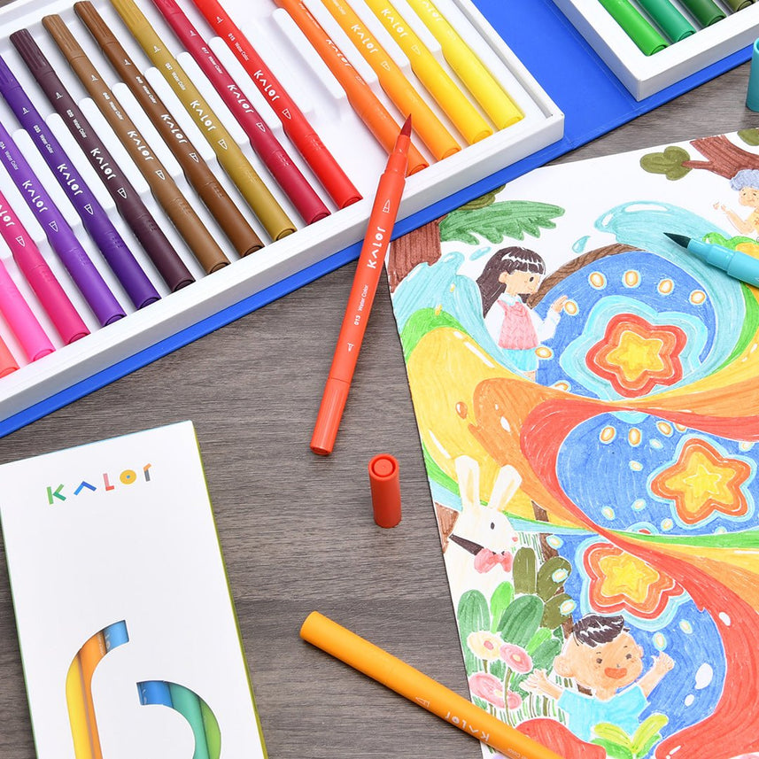 Kalor Watercolor Pen (double tip) - INDOFUTURE - Highlighter