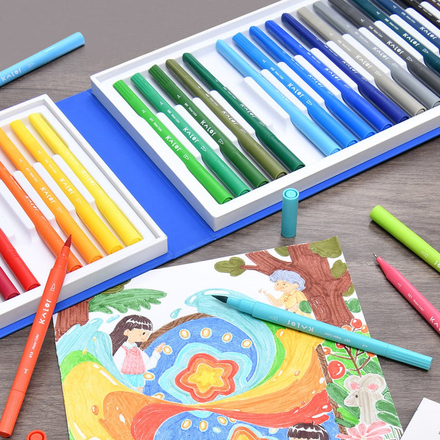 Kalor Watercolor Pen (double tip) - INDOFUTURE - WP2207 - 01 - Highlighter