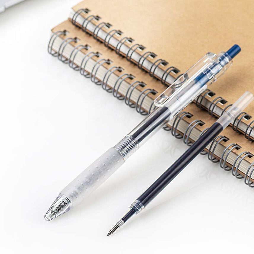 KEYBO GEL INK PEN TRANSPARENT 0.5mm-PACK OF 10 - INDOFUTURE - KEYBO Blue 0.5mm-3 - Gel Pens