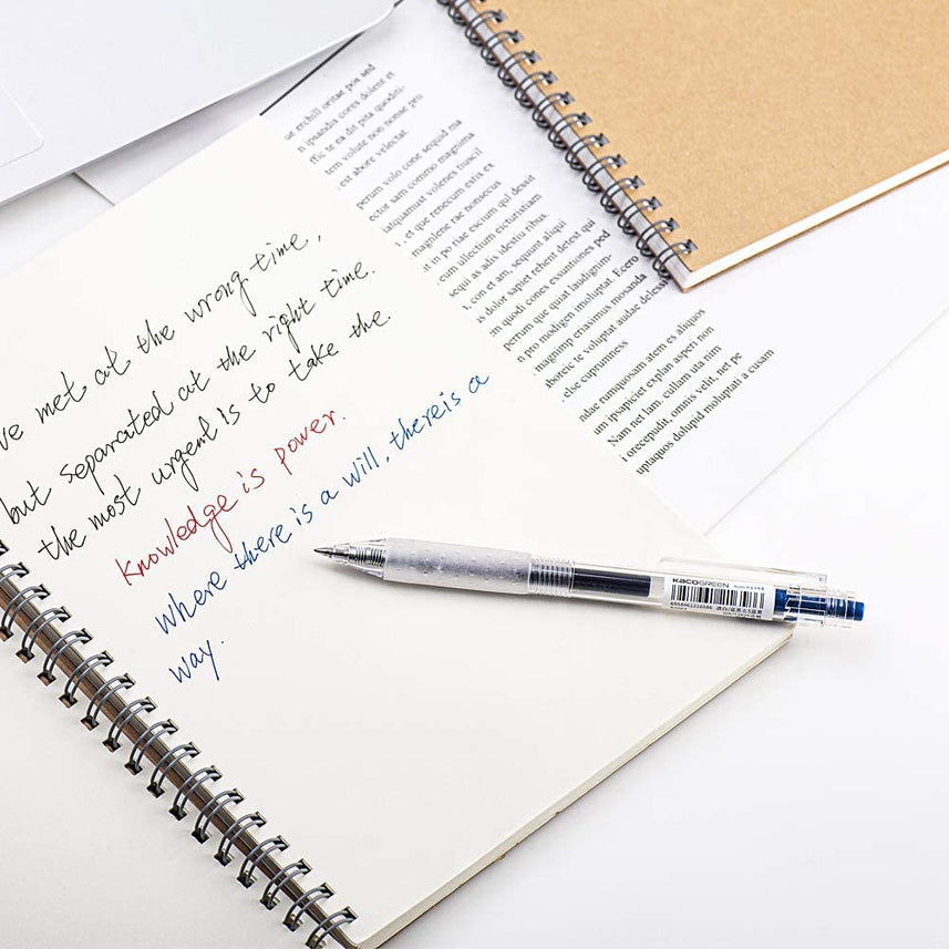 KEYBO GEL INK PEN TRANSPARENT 0.5mm-PACK OF 10 - INDOFUTURE - KEYBO Blue 0.5mm-3 - Gel Pens