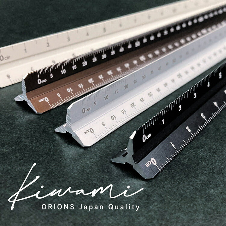 Kyoei Orions | Ruler | Kiwami LR All Aluminum 3-Sided Ruler | 16cm