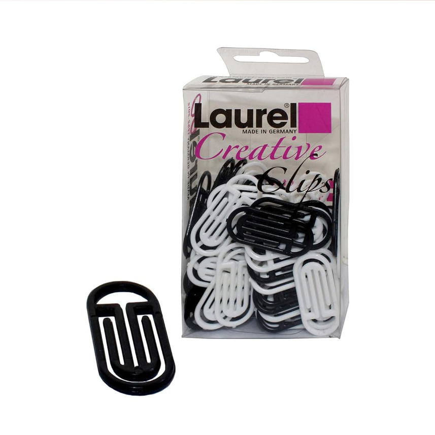 Laurel Arch King Klip | White & Black | 25/30mm | Holds 2–20 Sheets
