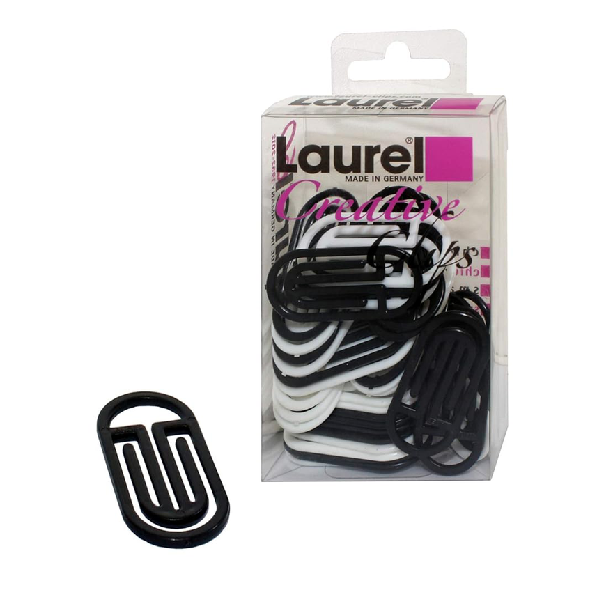Laurel Arch King Klip | White & Black | 30/38mm | Holds 2–30 Sheets