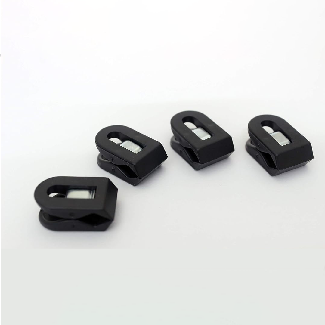 Laurel | Black | Multi Clip Pegy | 15x25mm | 4 Clips