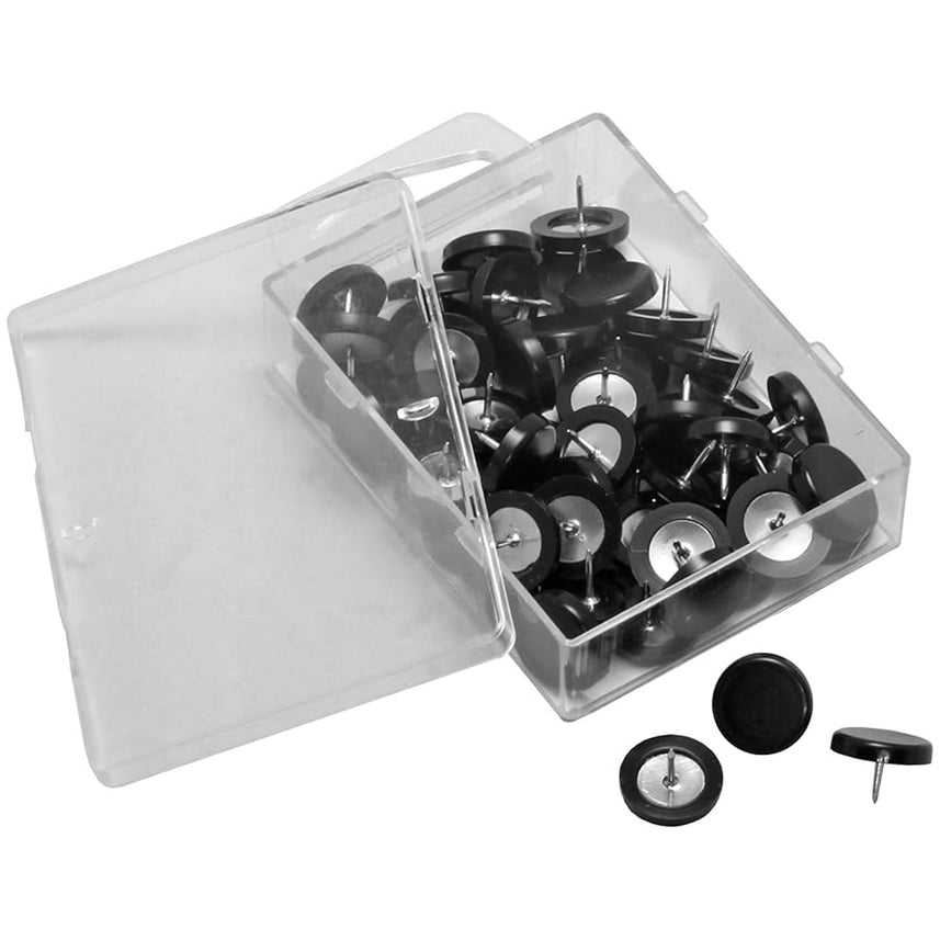 Laurel | Box of Super Drawing Pins | Black | 14 mm