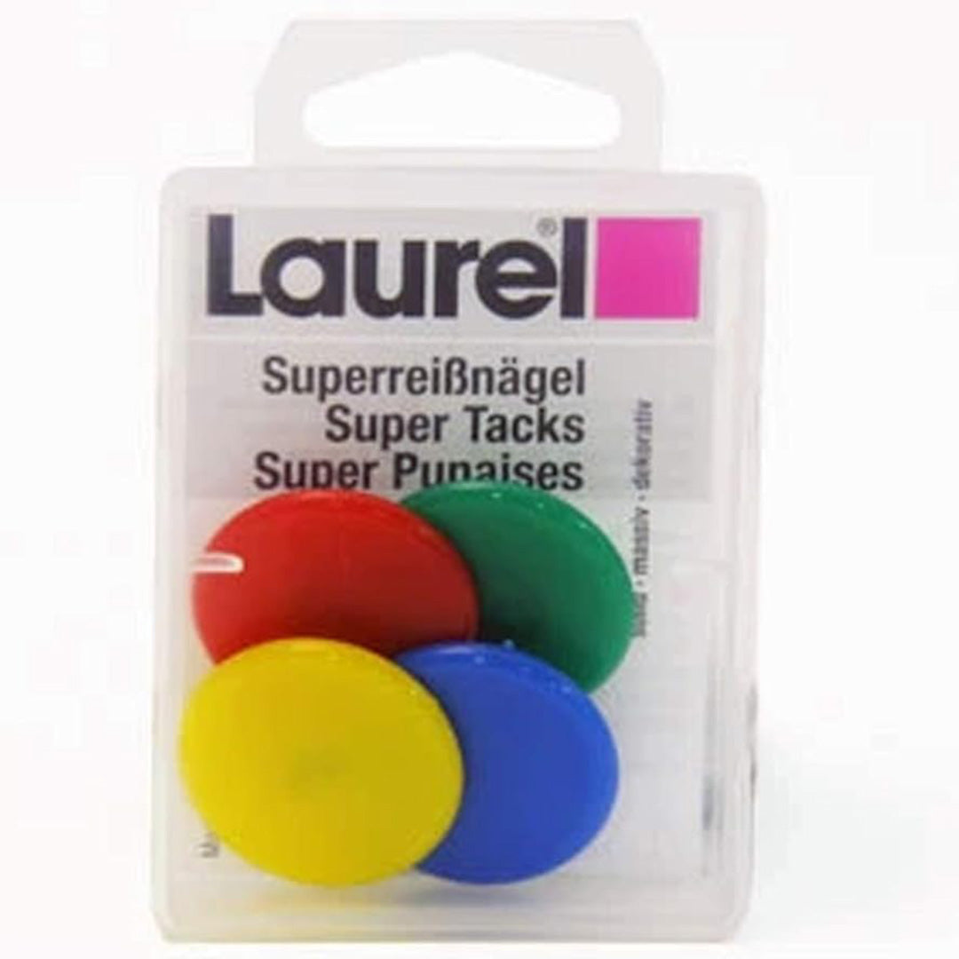 Laurel | Box of Super Drawing Pins | Thumb Tacks | 30 mm