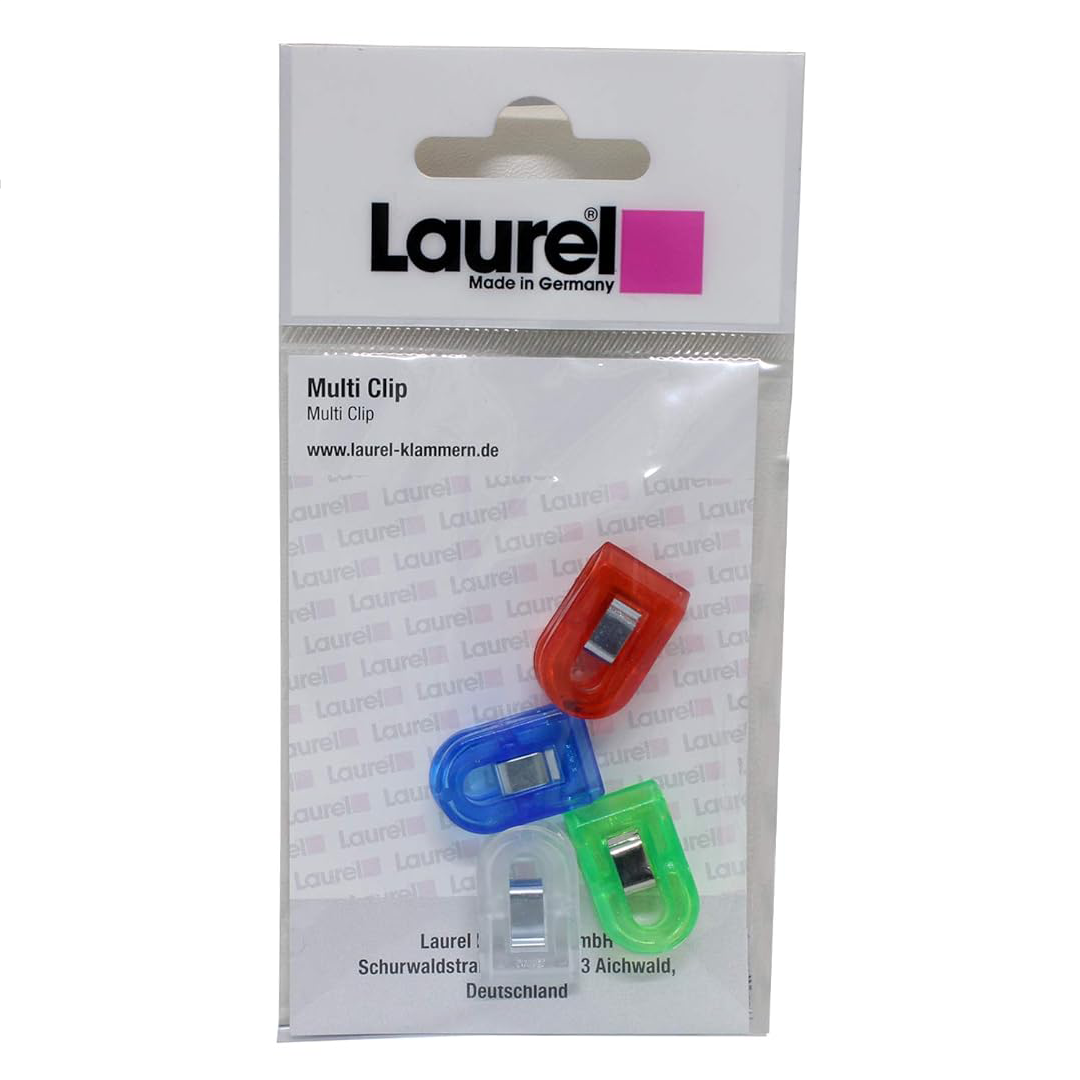 Laurel | Crystal Assorted | Multi Clip Pegy | 15x25mm | 4 Clips