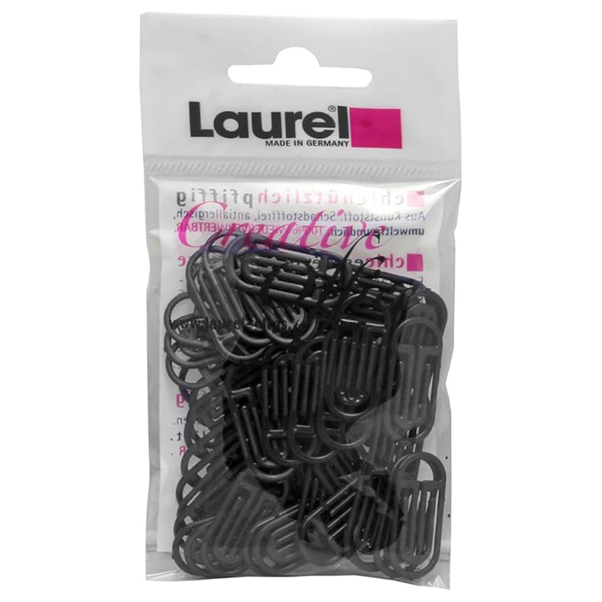 Laurel King Klips | Paper Klips | Polystyrene Black | 25/30 mm