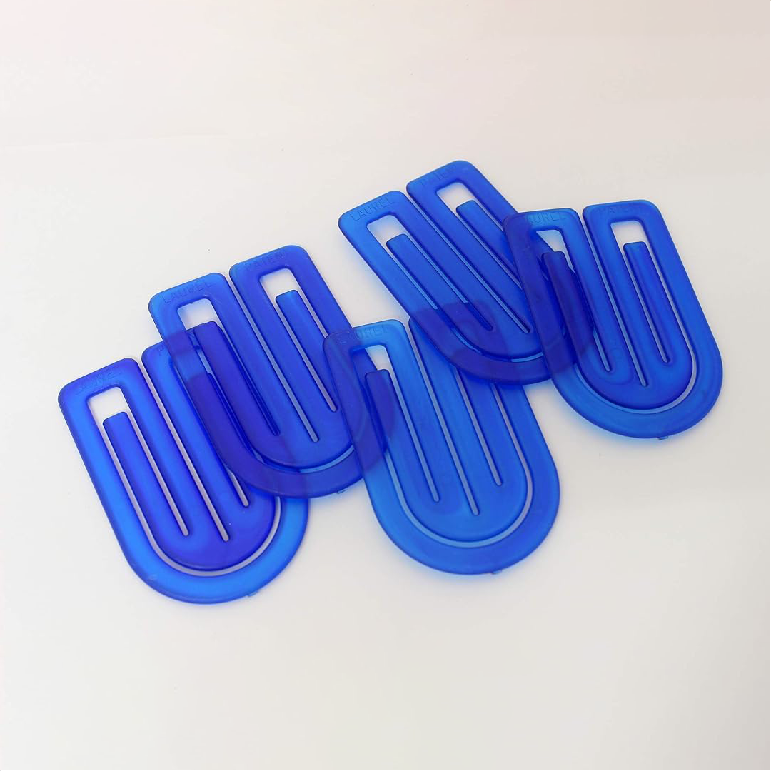 Laurel | KingKlip | Crystal Blue | Feather Light Paper Clip | 50mm | 20 Clips Pack