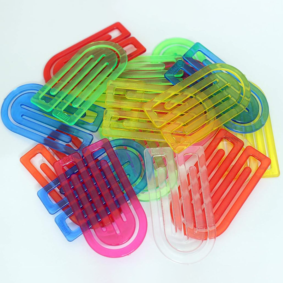 Laurel | KingKlip | Crystal Colour | U Clips for SOHO |  75 mm | 5 Clips Pack