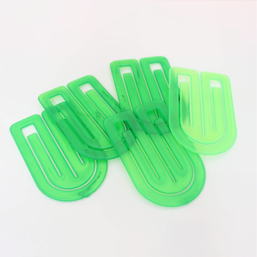 Laurel | KingKlip | Crystal Green | Feather Light Paper Clip | 50mm | 20 Clips Pack