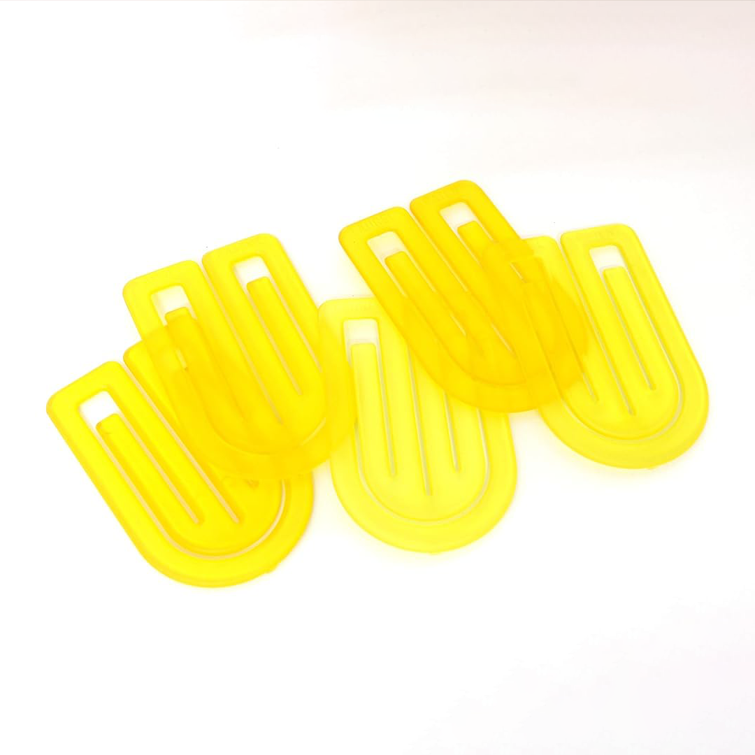 Laurel | KingKlip | Crystal Yellow | Feather Light Paper Clip | 50mm | 20 Clips Pack