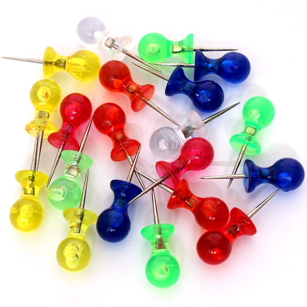 Laurel | Pin Magazine | Crystal Coloured | Push Pins | 20 pins