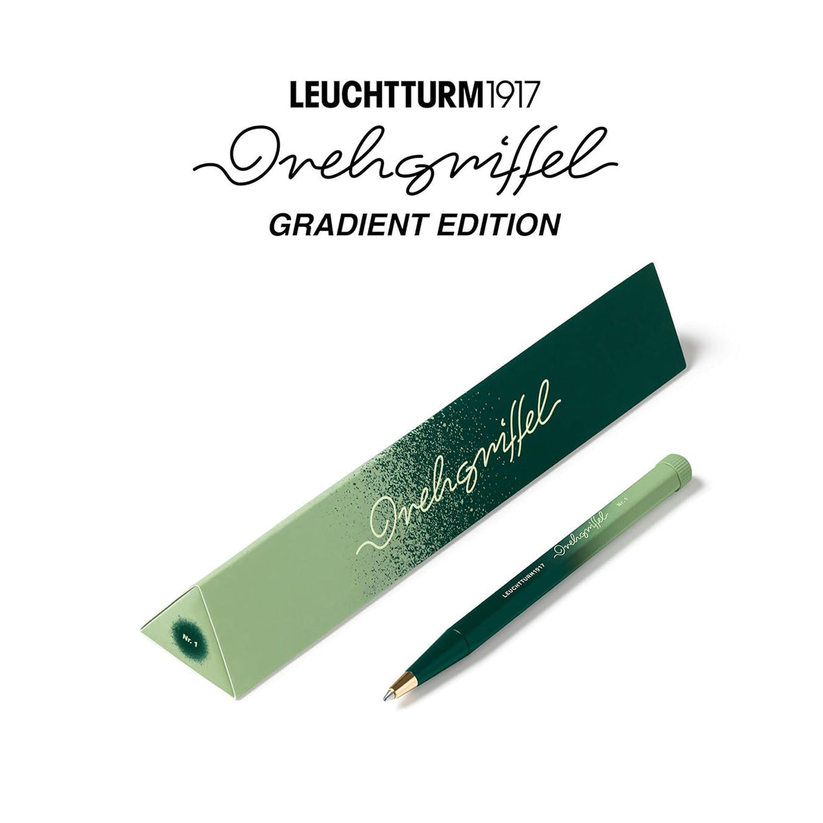 LEUCHTTURM1917 Drehgriffel No.1 Gradient Ballpoint Pen - Forest Green/Sage