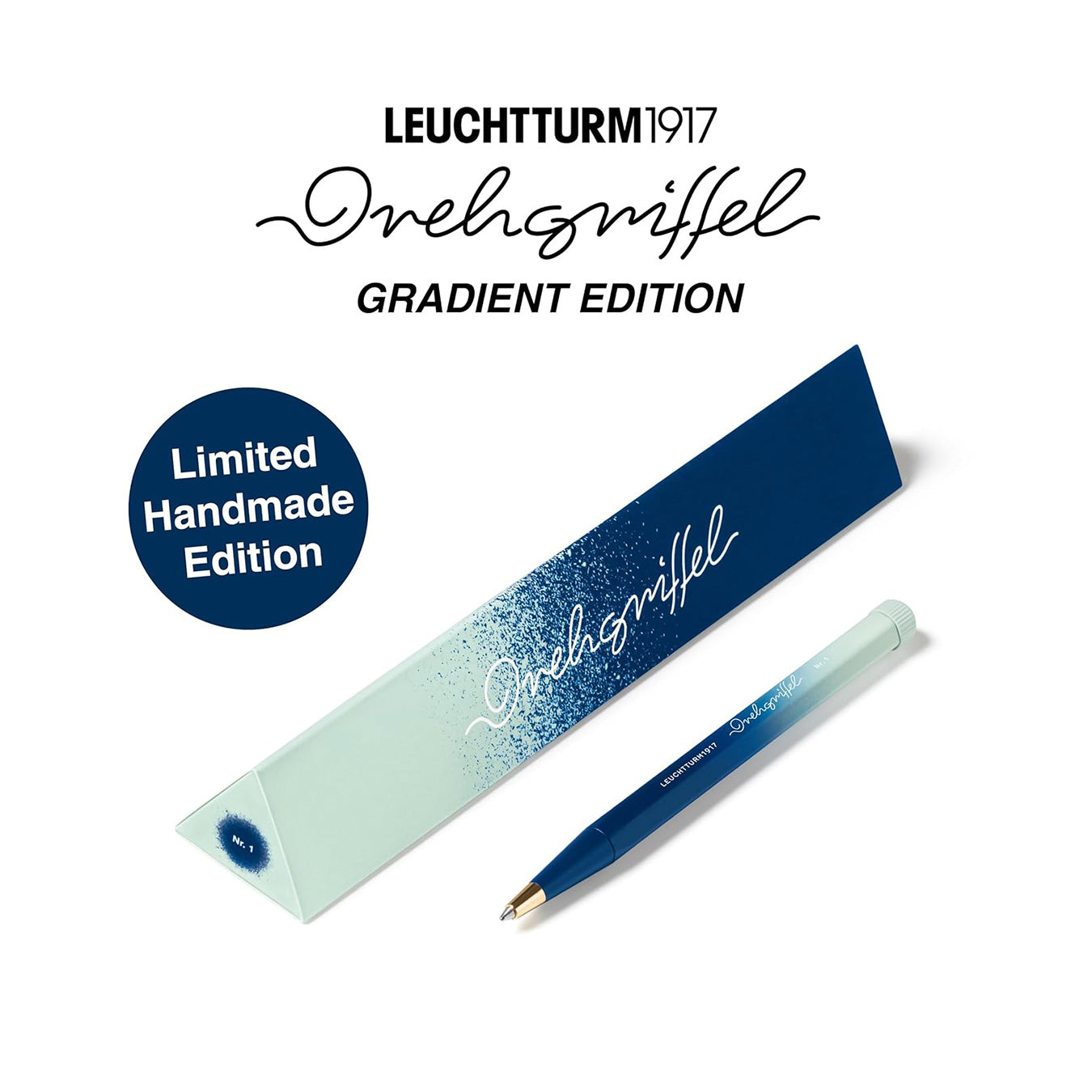 LEUCHTTRUM1917 | Gradient Edition | Ball Point Pen | Black Ink | Drehgriffel No. 1 | Navy Mint/Green