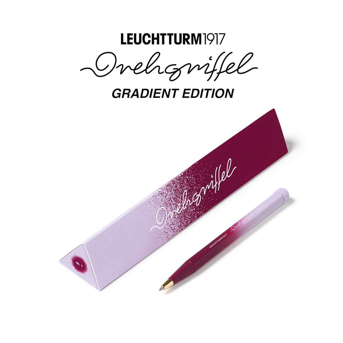 LEUCHTTURM1917 Drehgriffel No.1 Gradient Ballpoint Pen - Port Red/Lilac