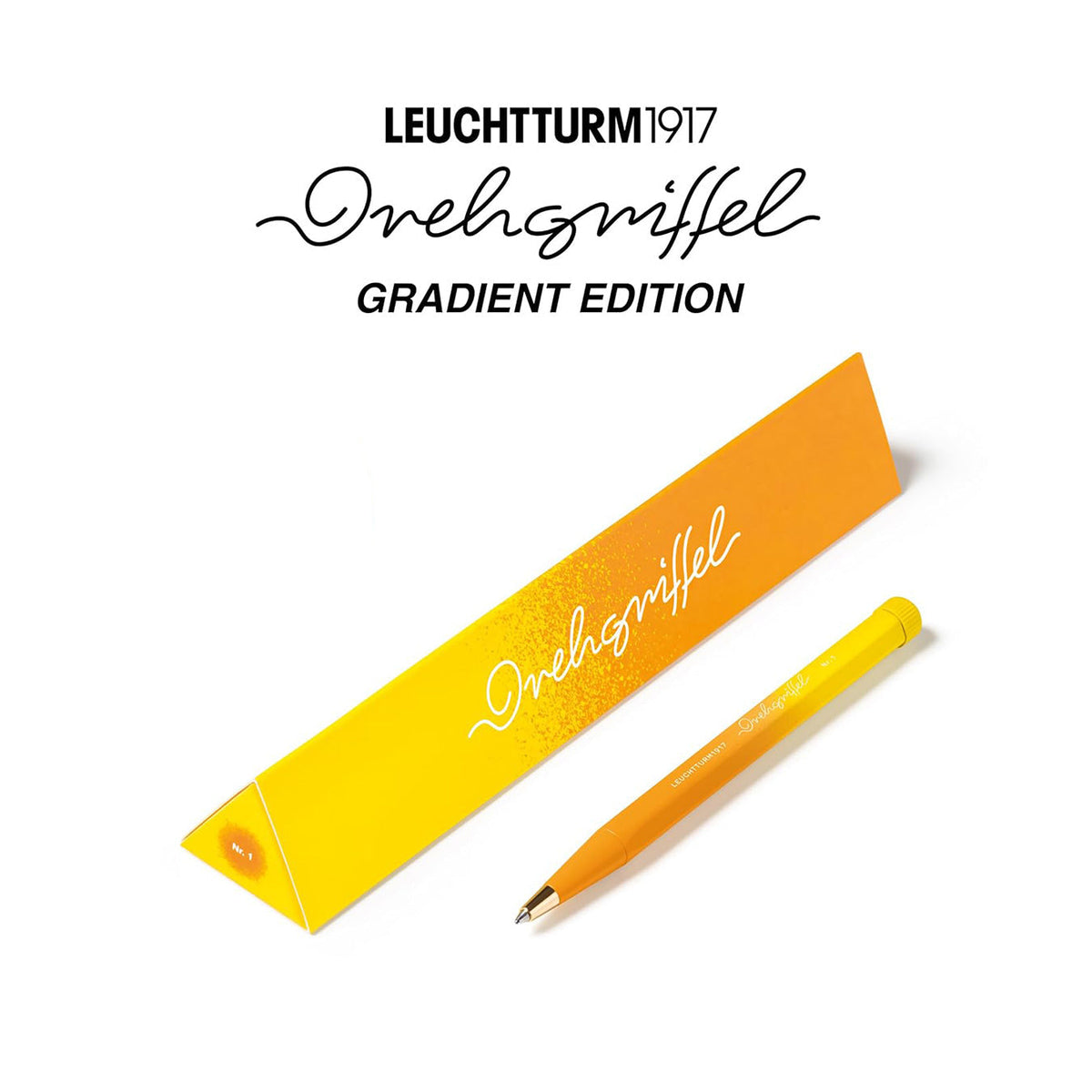 LEUCHTTURM1917 Drehgriffel No.1 Gradient Ballpoint Pen - Rising Sun/Lemon
