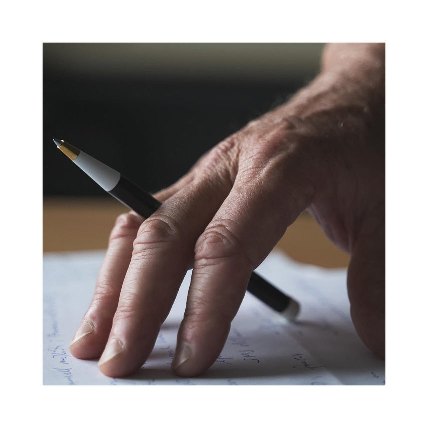 LEUCHTTURM1917 Ball Point Pen with Royal Blue Ink | Drehgriffel No. 1 | Black | Twist Mechanism