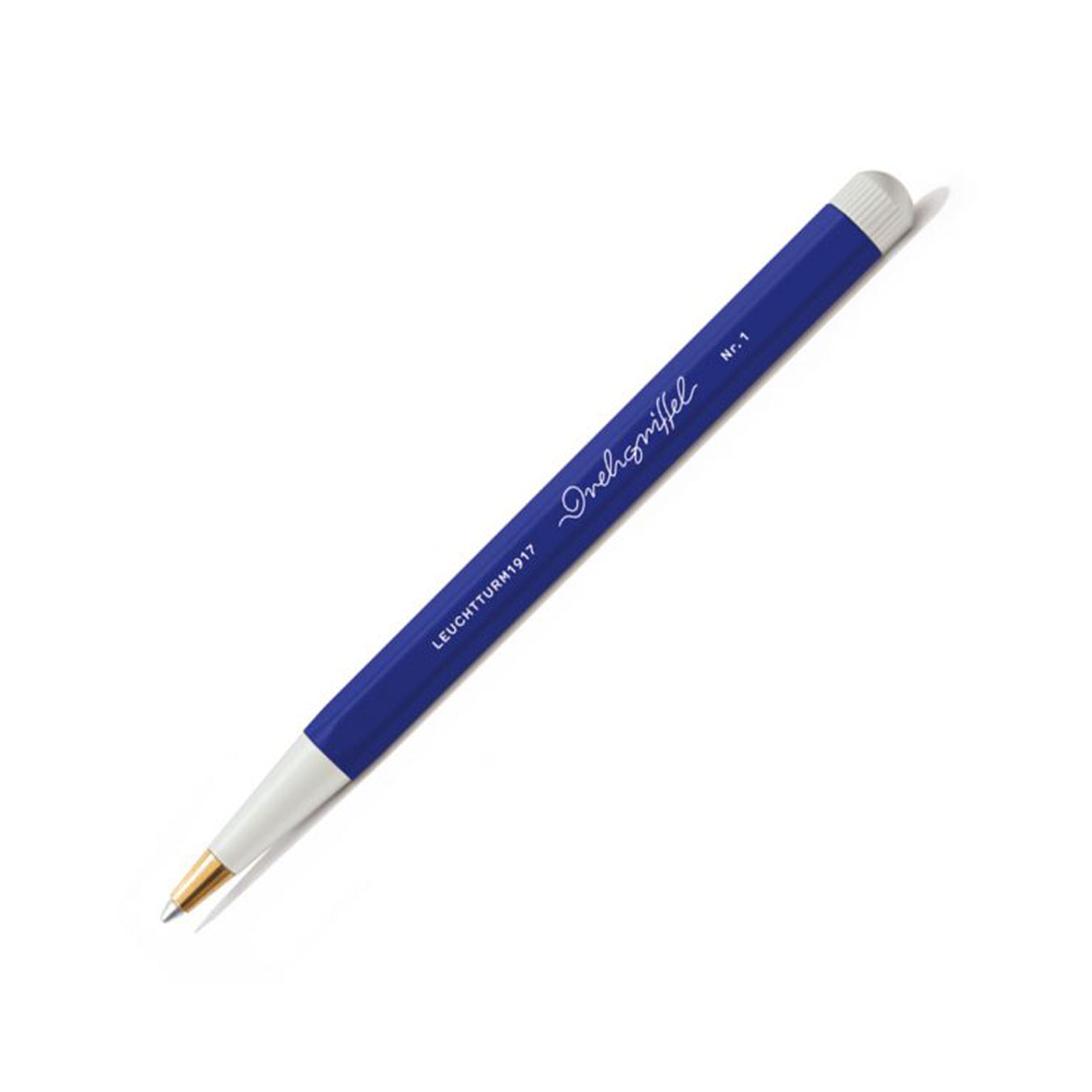 LEUCHTTURM1917 Ball Point Pen with Royal Blue Ink | Drehgriffel No. 1 | Ink Blue | Twist Mechanism