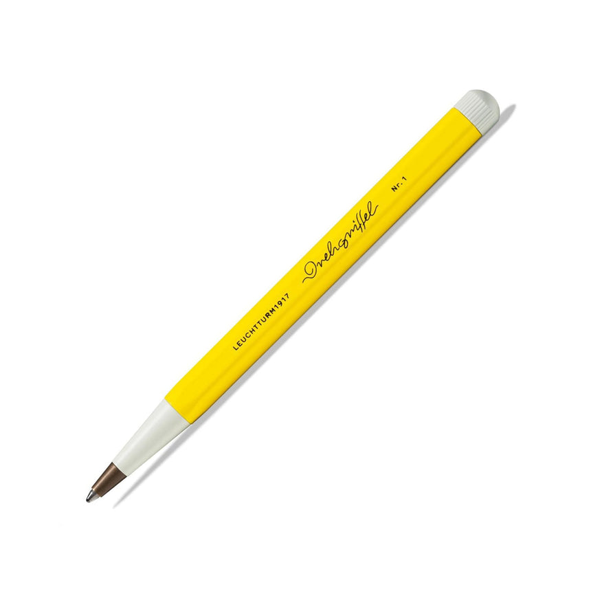 LEUCHTTURM1917 Ball Point Pen with Royal Blue Ink | Drehgriffel No. 1 | Lemon Yellow | Twist Mechanism