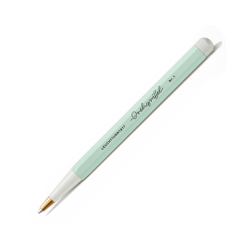 LEUCHTTURM1917 Gel Pen with Document Proof Black Ink | Drehgriffel No. 1 | Mint Green| Twist Mechanism