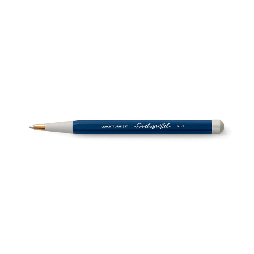 LEUCHTTURM1917 Ball Point Pen with Royal Blue Ink | Drehgriffel No. 1 | Navy Blue | Twist Mechanism