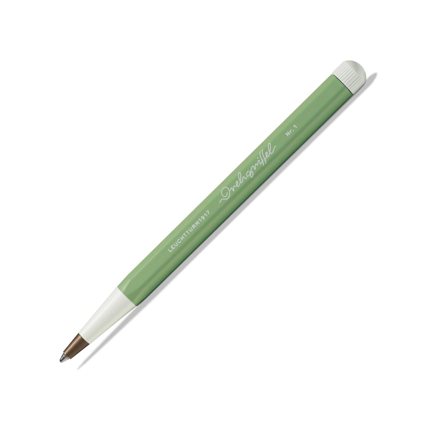 LEUCHTTURM1917 Gel Pen with Document Proof Black Ink | Drehgriffel No. 1 |Sage Green| Twist Mechanism