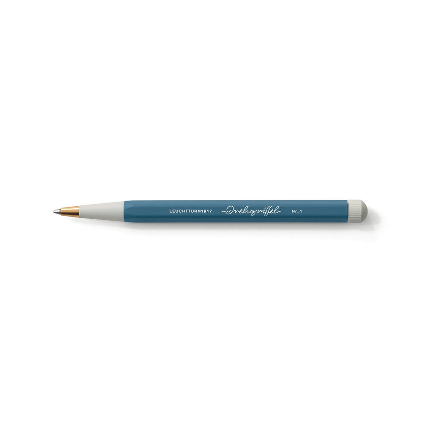 LEUCHTTURM1917 Ball Point Pen with Royal Blue Ink | Drehgriffel No. 1 | Stone Blue | Twist Mechanism