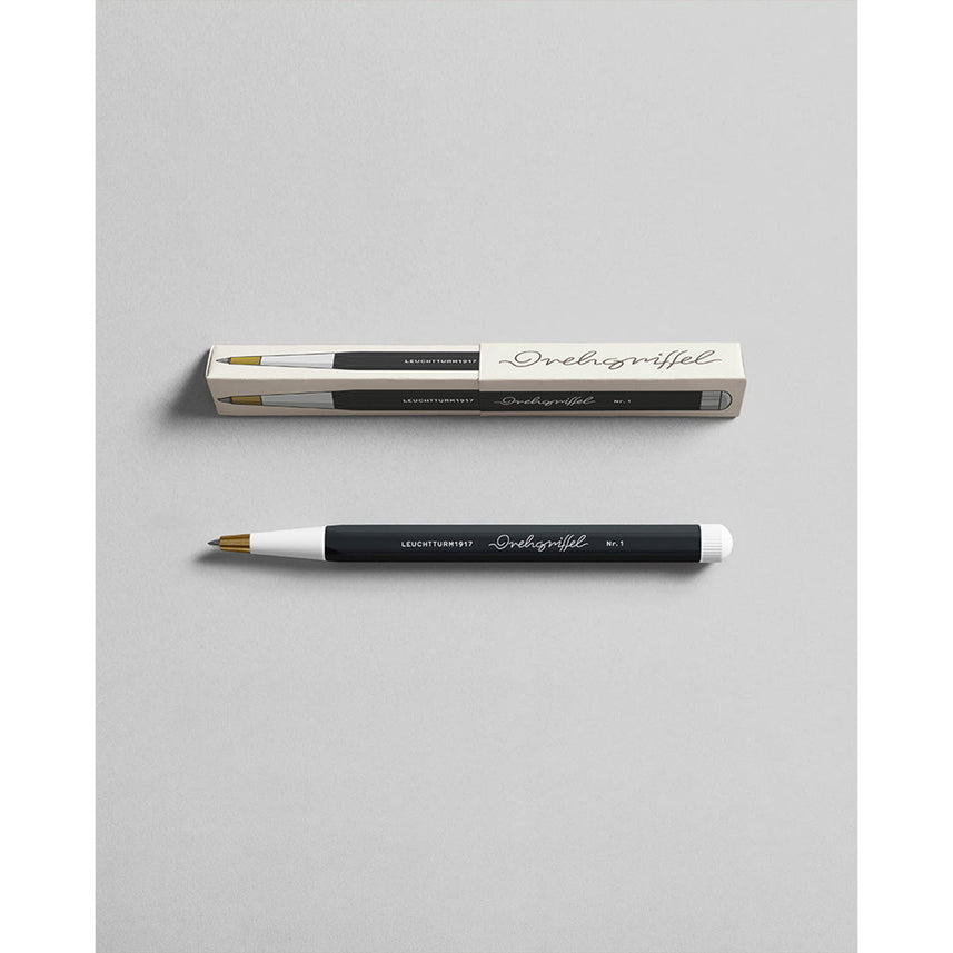 LEUCHTTURM1917 Gel Pen with Document Proof Black Ink | Drehgriffel No. 1 | Black | Twist Mechanism