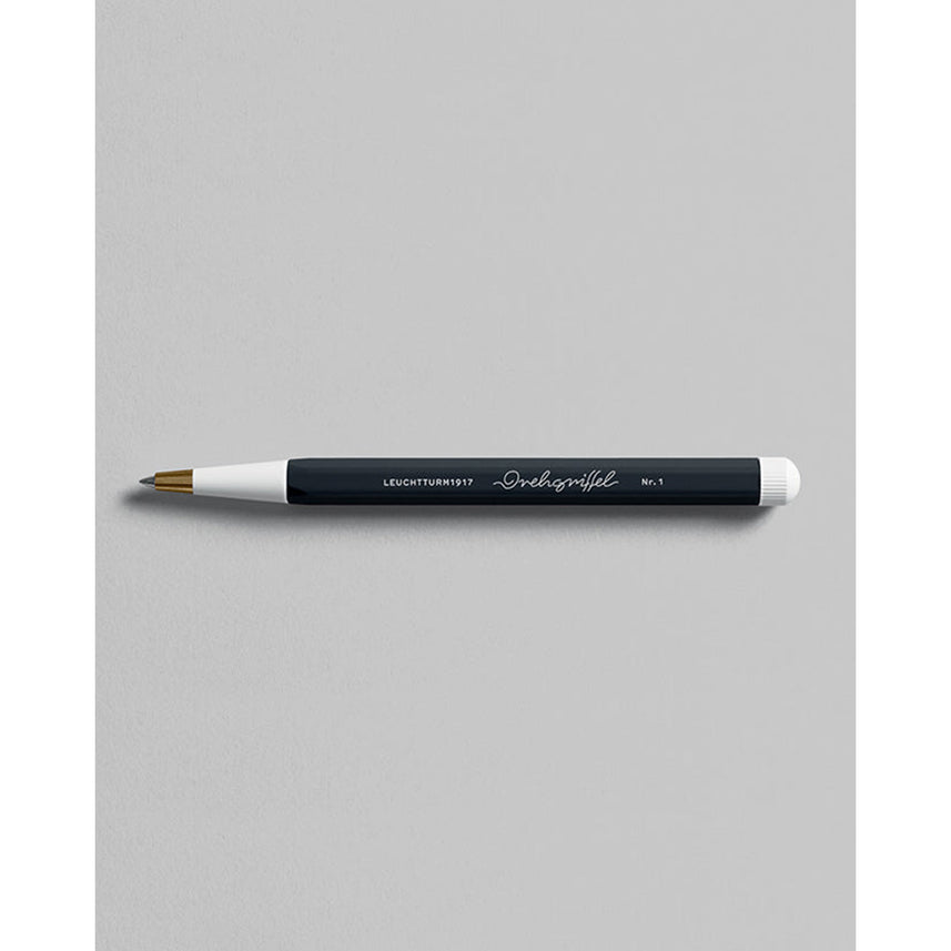 LEUCHTTURM1917 Gel Pen with Document Proof Black Ink | Drehgriffel No. 1 | Black | Twist Mechanism